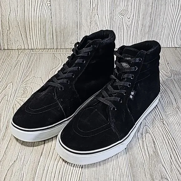 Harley-Davidson Men's Scott Casual Black Leather Sneakers, Size 9.5