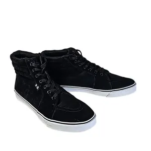 Harley-Davidson Men's Scott Casual Black Leather Sneakers, Size 9.5