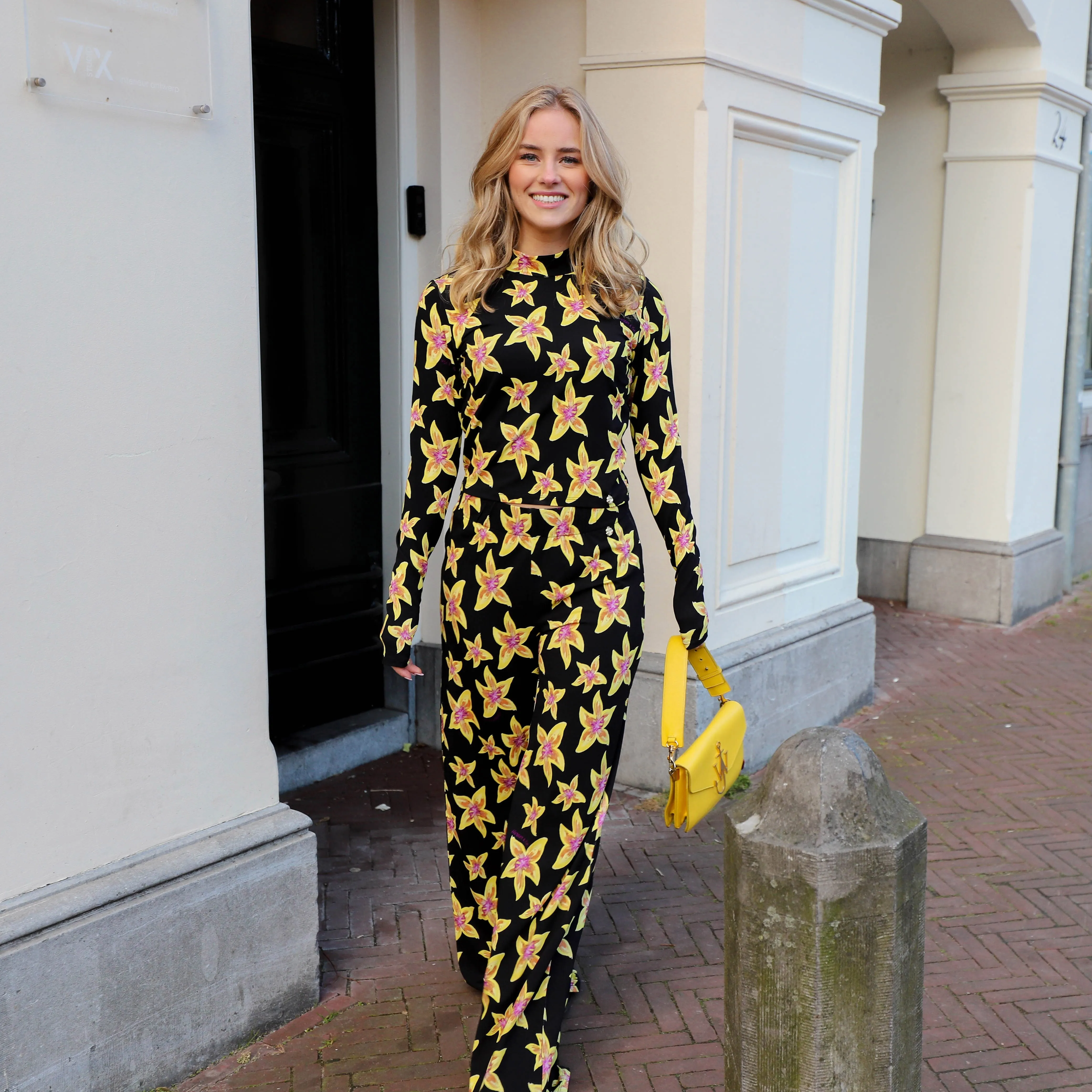 Harper & Yve Jeff top cheeky flower yellow