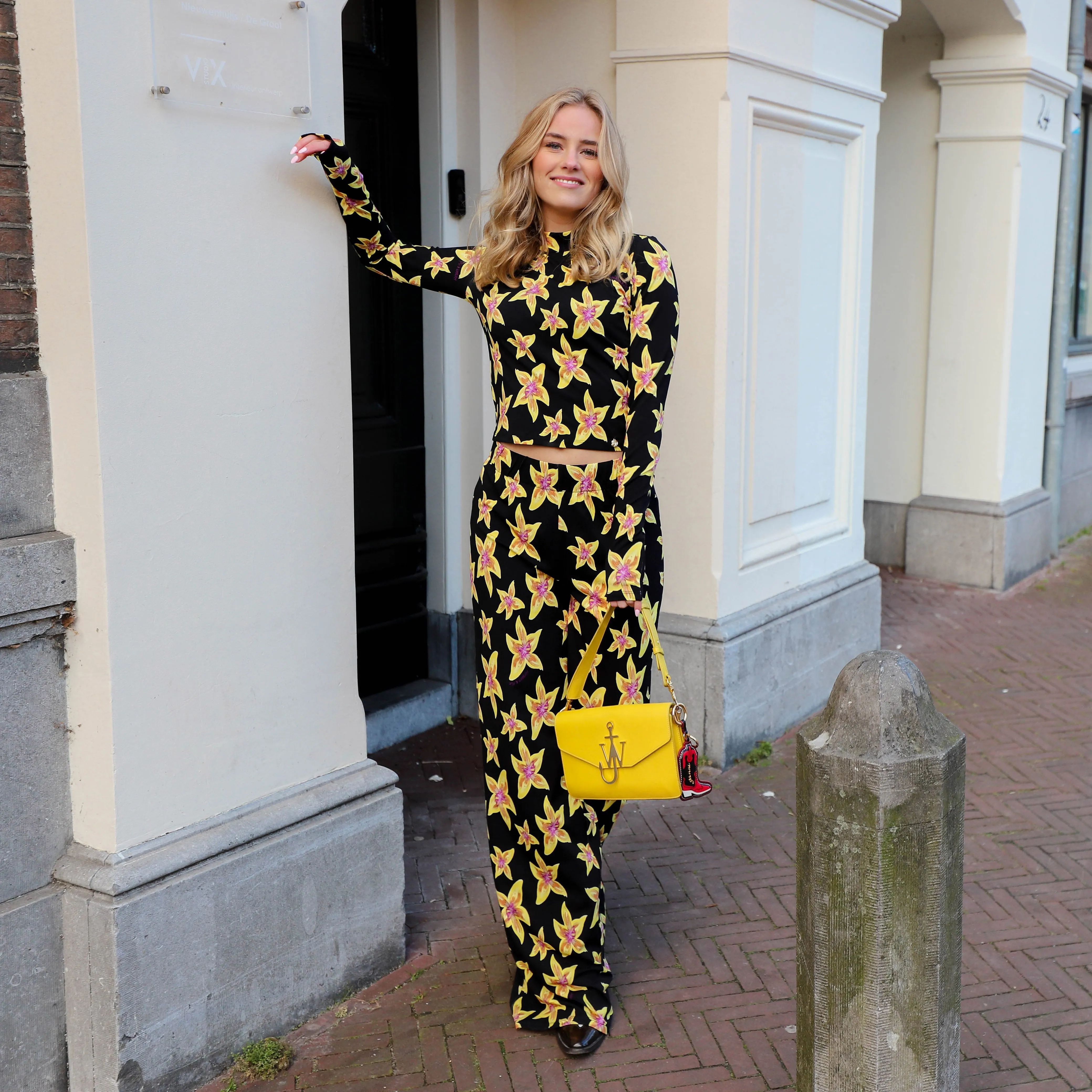 Harper & Yve Jeff top cheeky flower yellow