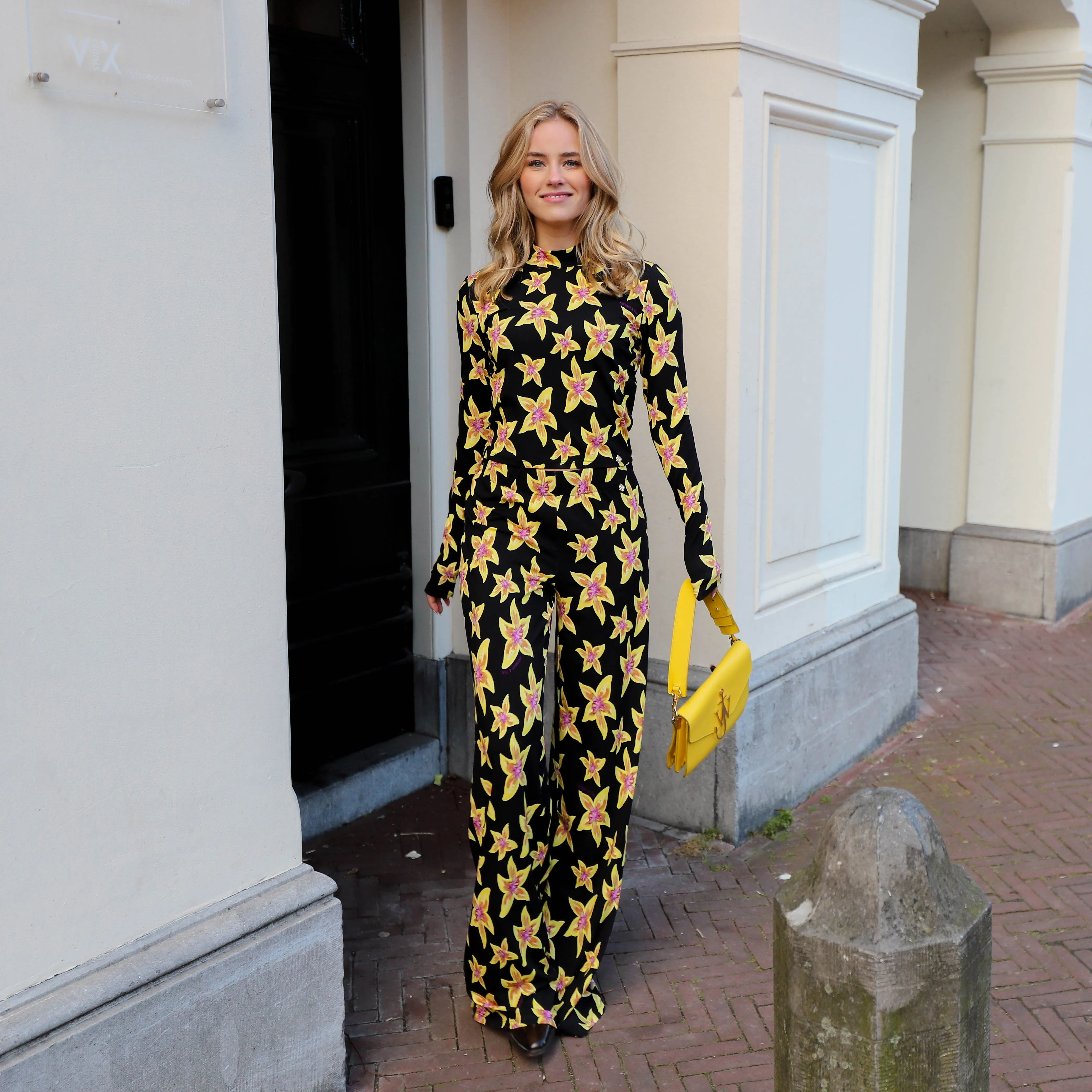 Harper & Yve Jeff top cheeky flower yellow