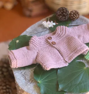 Hedgerow Cardigan Knitting Pattern - Doll
