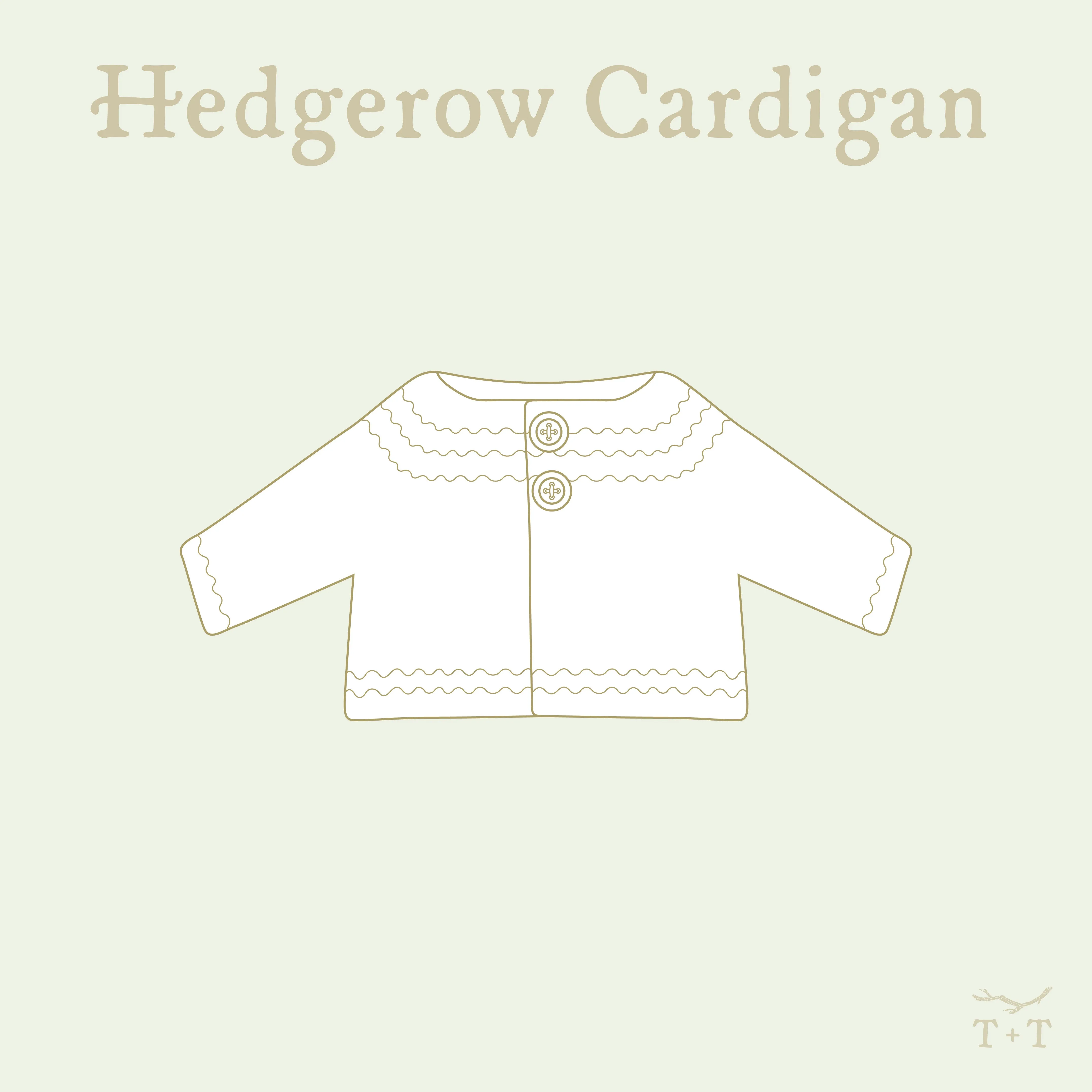 Hedgerow Cardigan Knitting Pattern - Doll