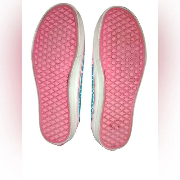 Hello Kitty (Sanrio) Pink &amp; Blue Vans Low Top Shoes GUC