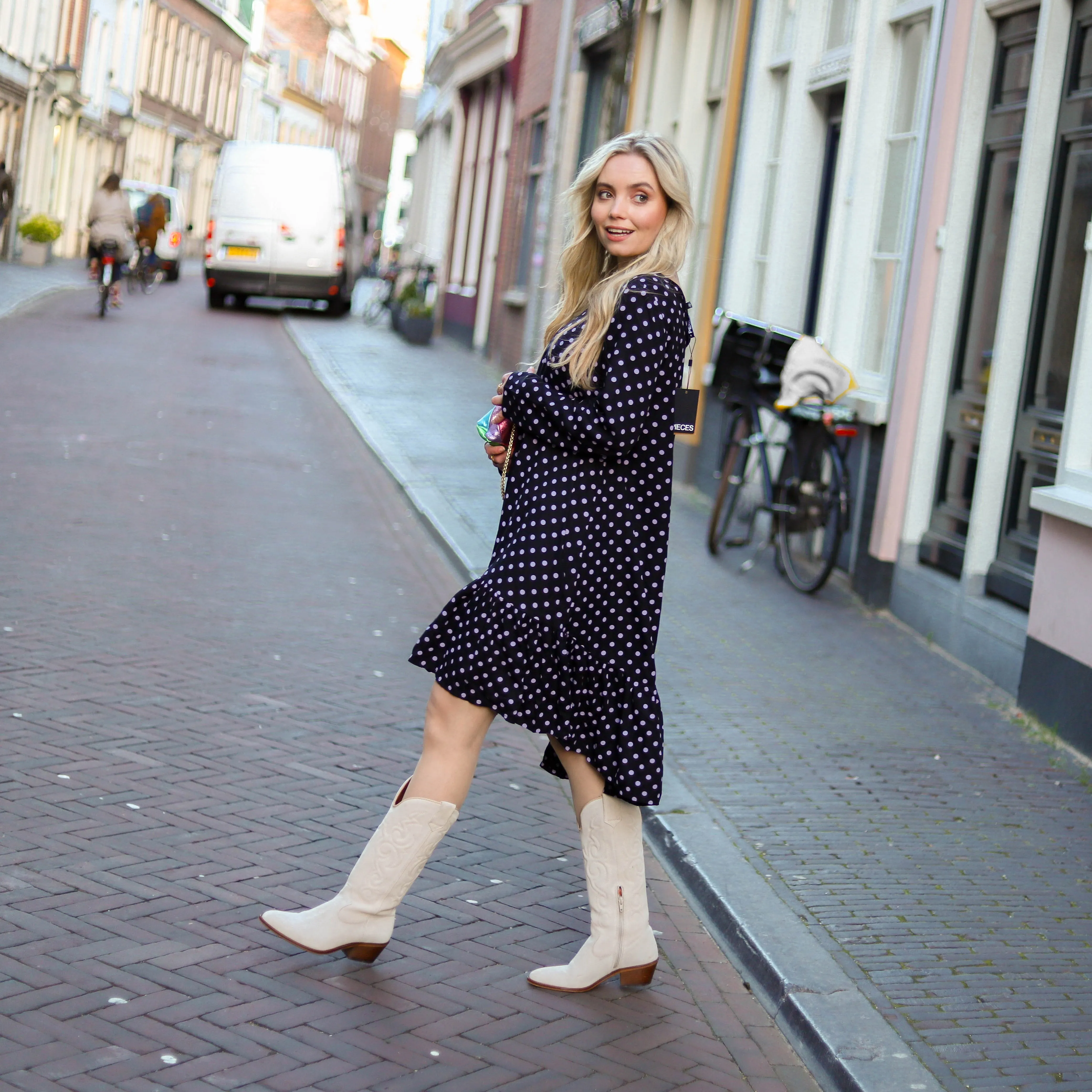 Henrietta jurk stippen