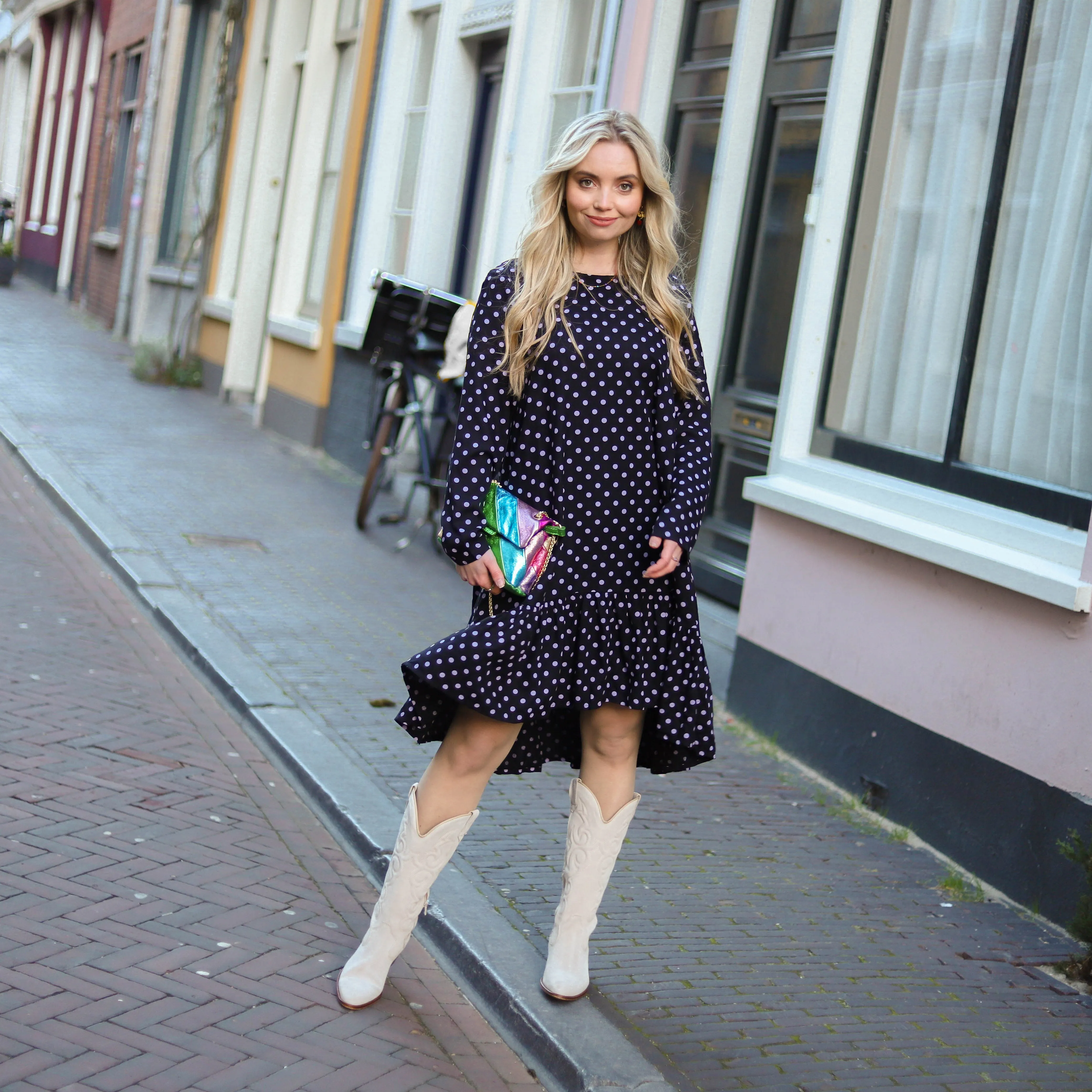 Henrietta jurk stippen
