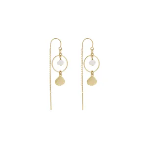 Hestia Thread Earrings - Gold