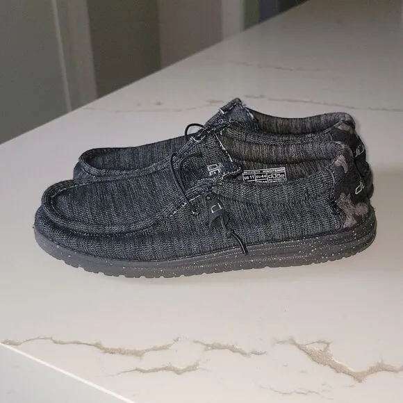 Hey Dude Wally Stretch Midnight Bunker Loafer Shoes Size Men's 11
