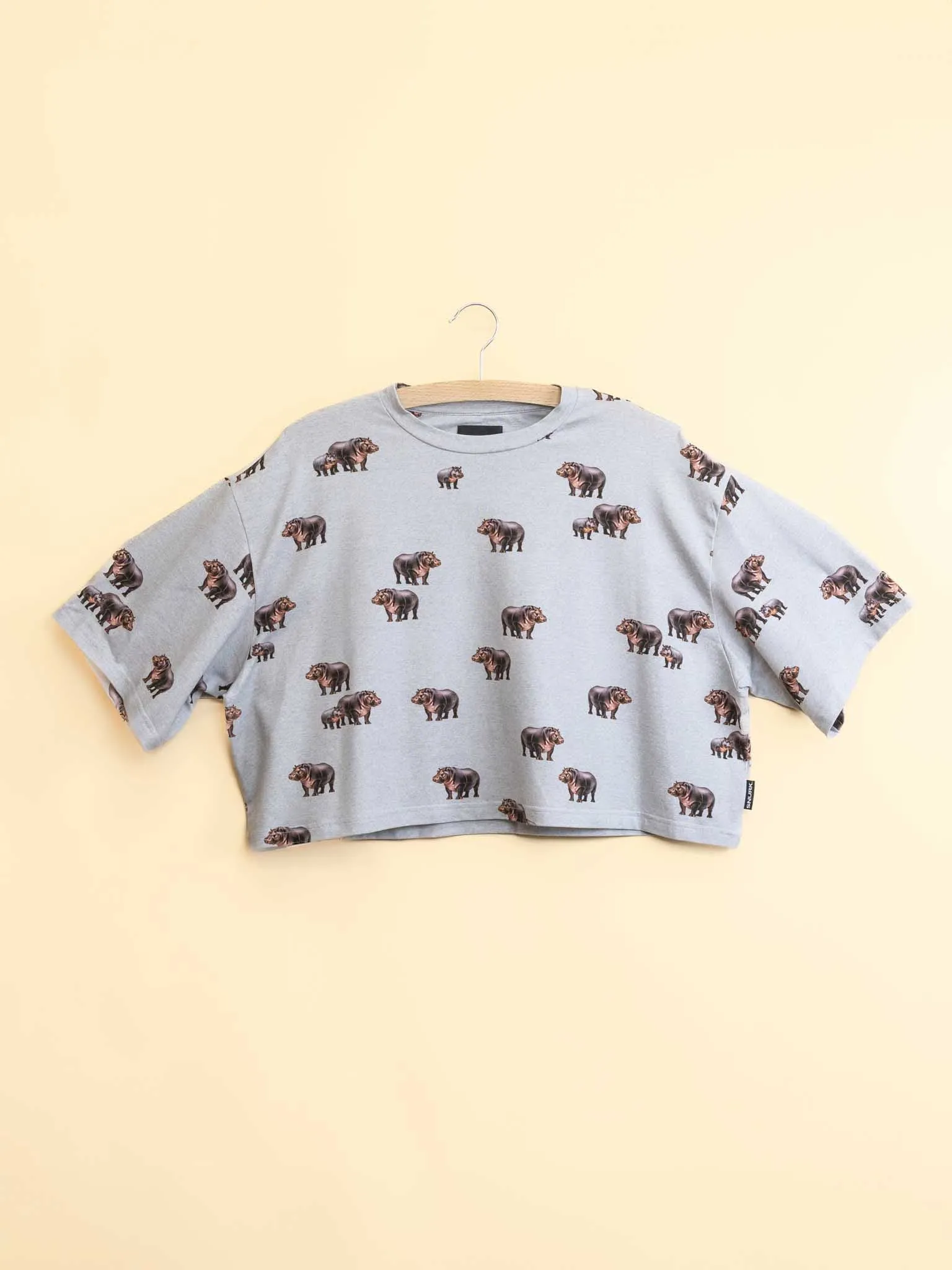 Hippos Cropped T-shirt en Wijde broek set Dames