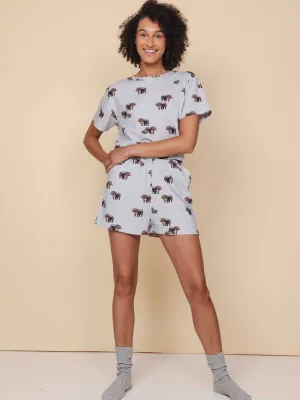 Hippos T-shirt en Shorts set Dames