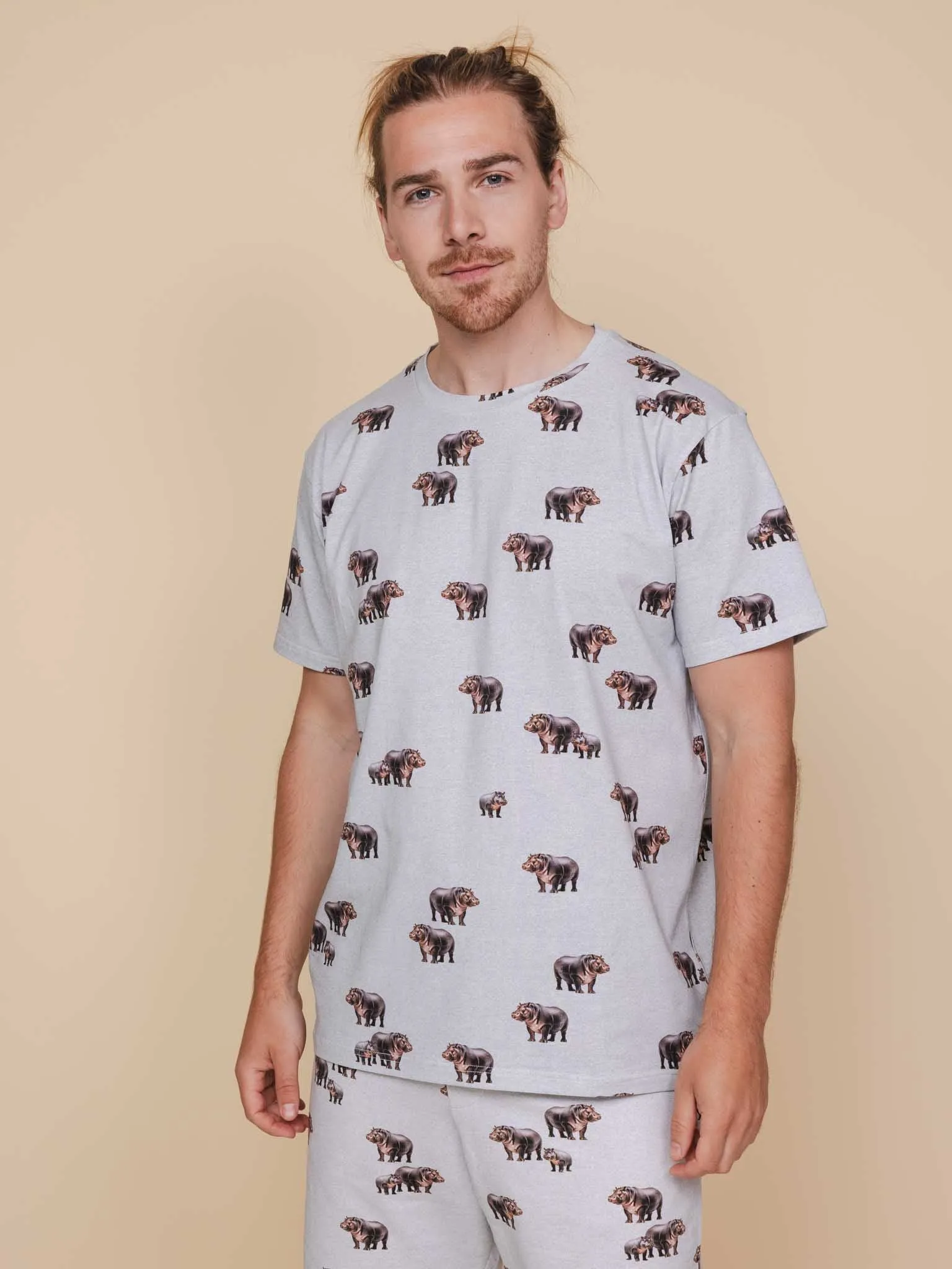 Hippos T-shirt en Shorts set Heren