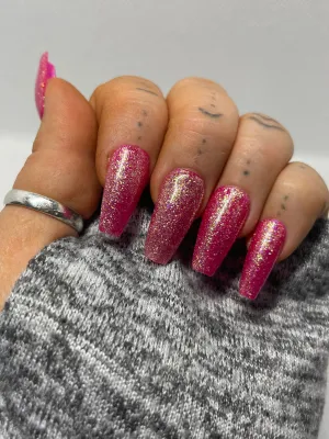 Hot pink glitter