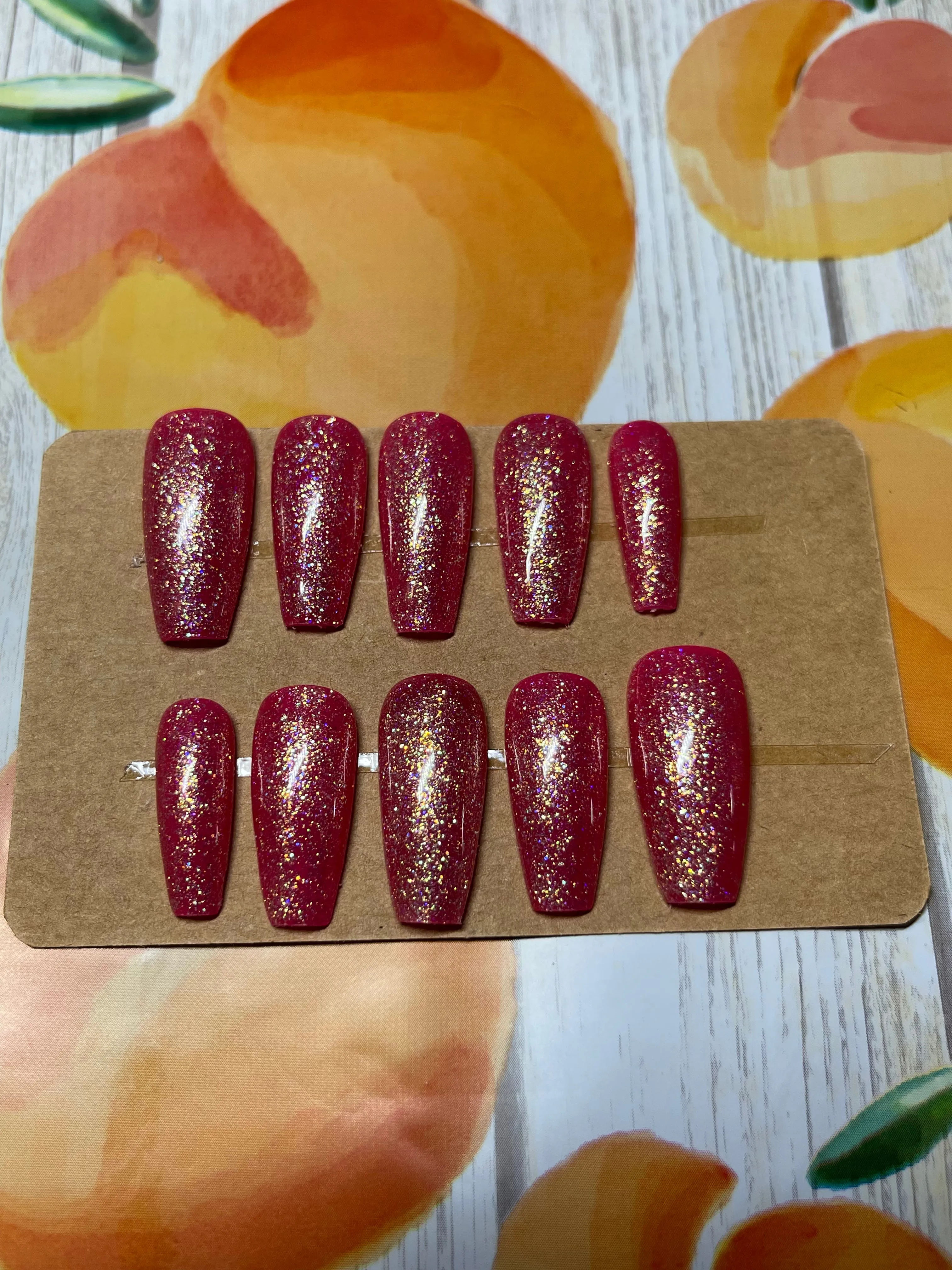 Hot pink glitter
