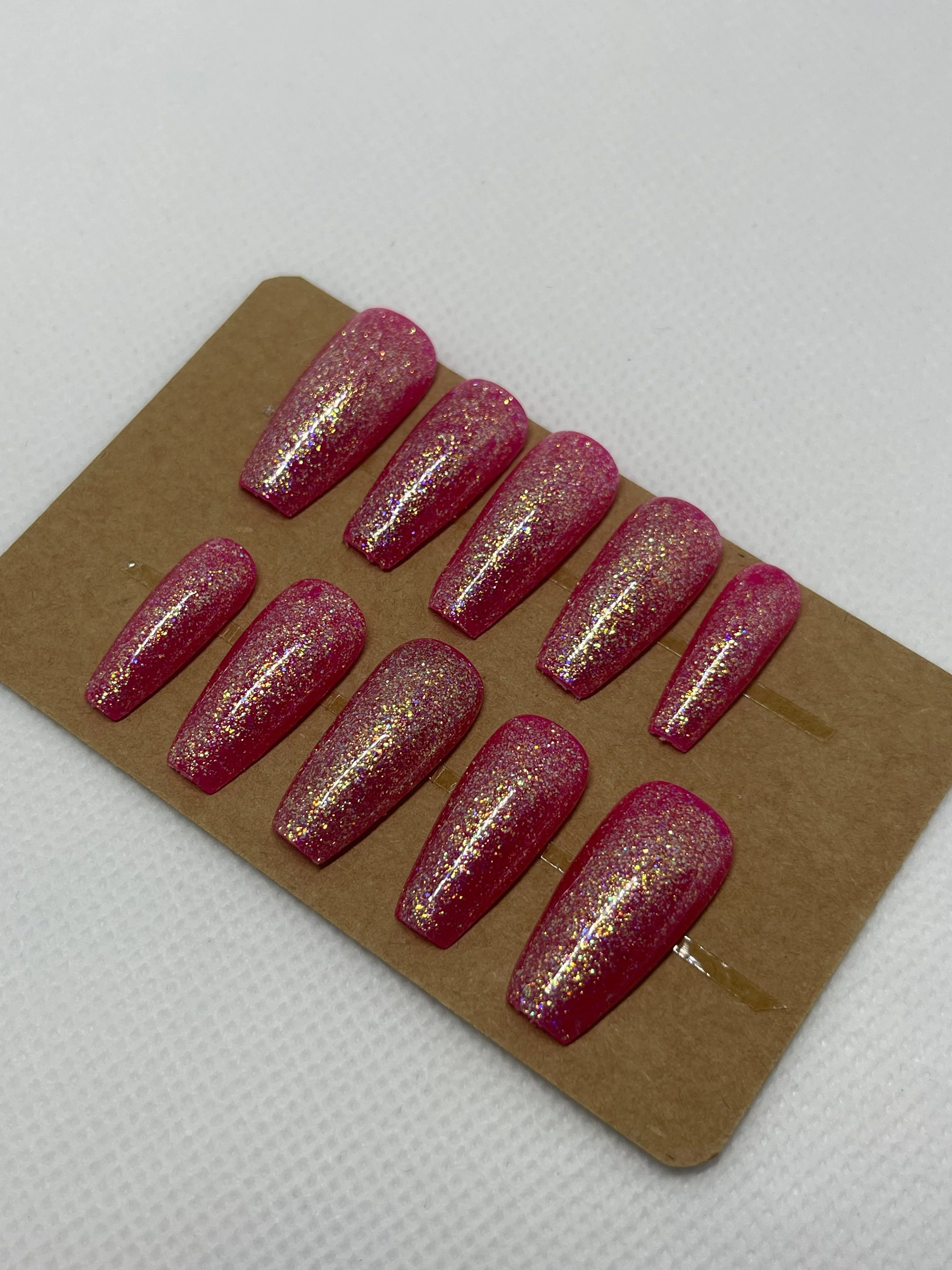 Hot pink glitter