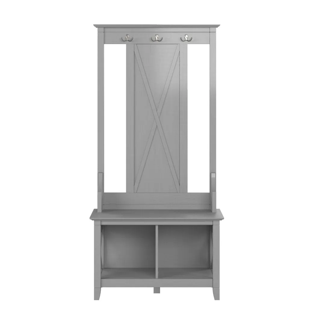 Huckins Hall Tree 32'' Wide with Bench and Shoe Storage Laurel Foundry Modern Farmhouse® Color: Cape Cod Gray