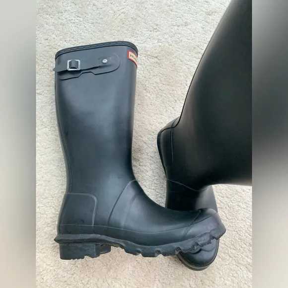 Hunter Big Kid B4 / G5 Black Original Kids Wellington Rain Boots
