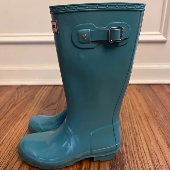 Hunter Big Kids Original Gloss Rain Boots, Size 2