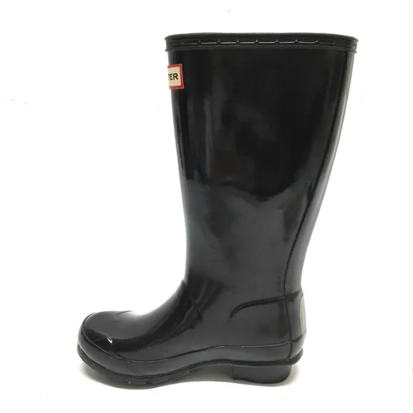 Hunter Original Kids Gloss Rain Boots Black Size 1