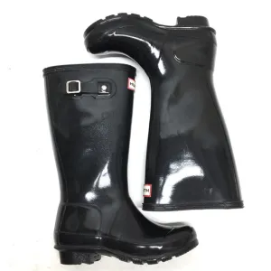 Hunter Original Kids Gloss Rain Boots Black Size 1