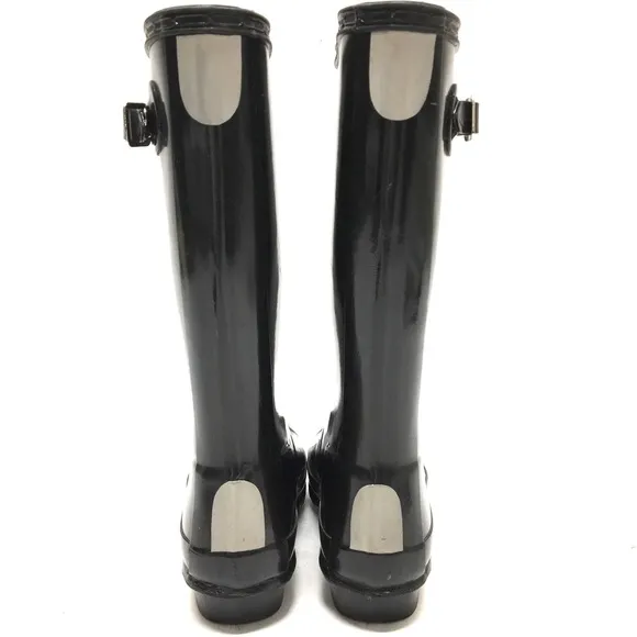 Hunter Original Kids Gloss Rain Boots Black Size 1