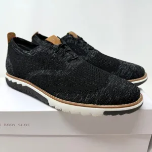Hush Puppies Men's Expert Wingtip Knit Oxford Shoes Black Multi Size 8 Wide New