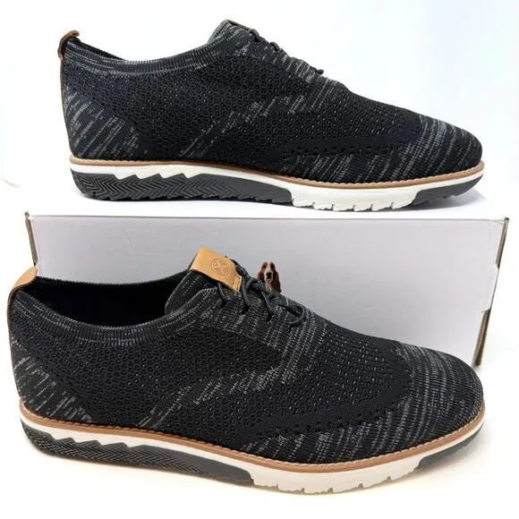 Hush Puppies Men's Expert Wingtip Knit Oxford Shoes In Black Multi Size 8 New