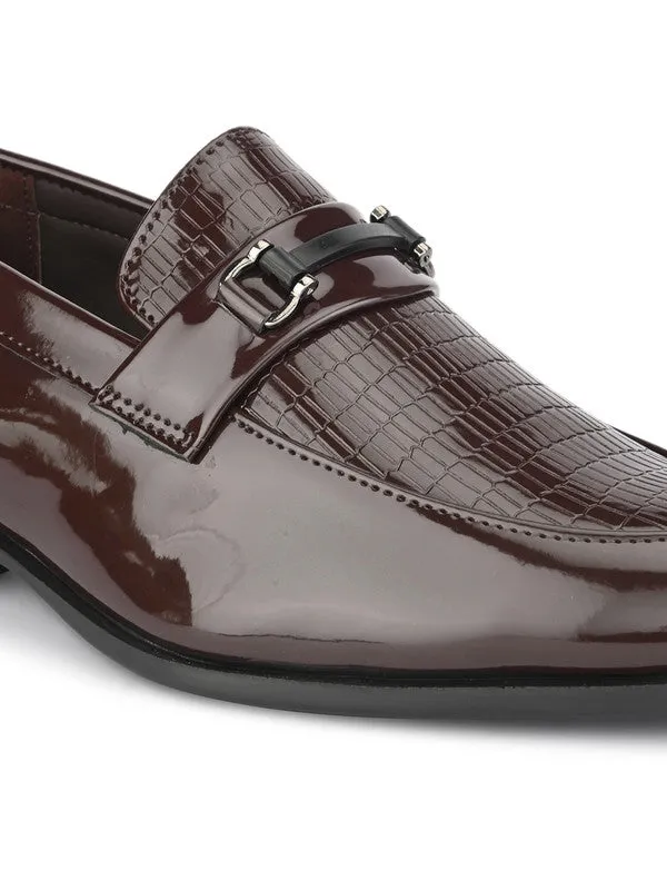 Hydes N Hues Brown Formal Slip-Ons For Men