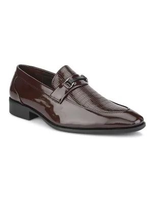 Hydes N Hues Brown Formal Slip-Ons For Men