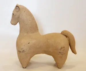 INDUS VALLEY SLIP PAINTED TERRACOTTA SCULPTURE