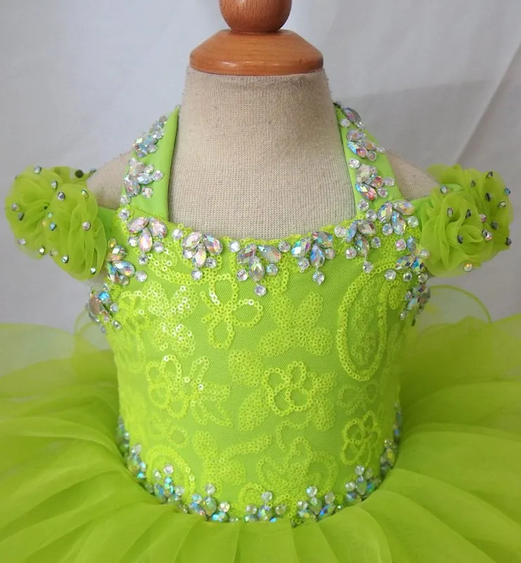 Infant/Toddler/Baby Girl Sequins Glitz Cupcake Pageant Dress