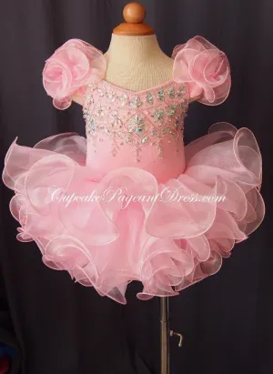Infant/toddler/baby/children/kids doll style Girl's Pageant Dress