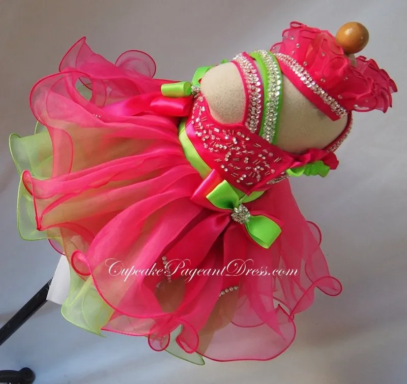 Infant/toddler/baby/children/kids Girl's glitz Baby Doll Pageant Dress