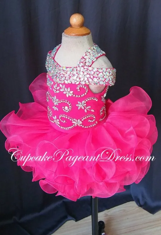 Infant/toddler/baby/children/kids Girl's glitz Pageant Dress