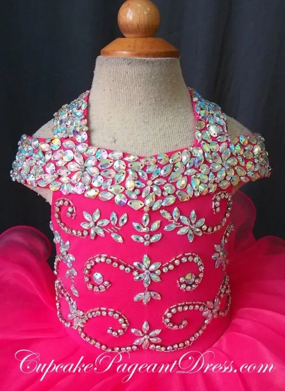 Infant/toddler/baby/children/kids Girl's glitz Pageant Dress