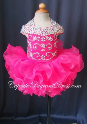 Infant/toddler/baby/children/kids Girl's glitz Pageant Dress