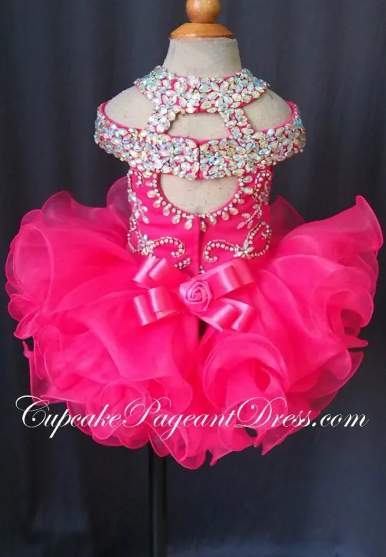 Infant/toddler/baby/children/kids Girl's glitz Pageant Dress
