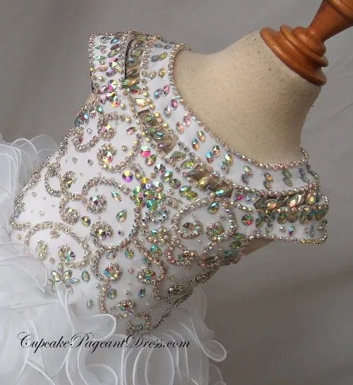 Infant/toddler/baby/children/kids Girl's glitz Pageant evening/prom Dress/clothing 1~6T