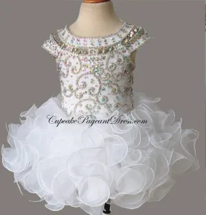 Infant/toddler/baby/children/kids Girl's glitz Pageant evening/prom Dress/clothing 1~6T