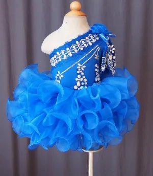 Infant/toddler/baby/children/kids Girl's Glitz Royal Pageant Dress 1~4T G115-1