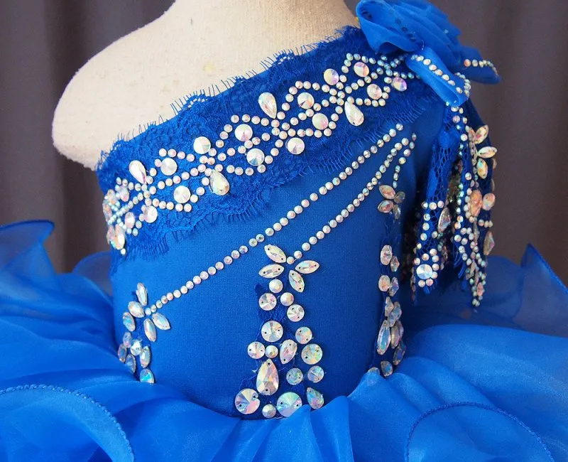 Infant/toddler/baby/children/kids Girl's Glitz Royal Pageant Dress 1~4T G115-1