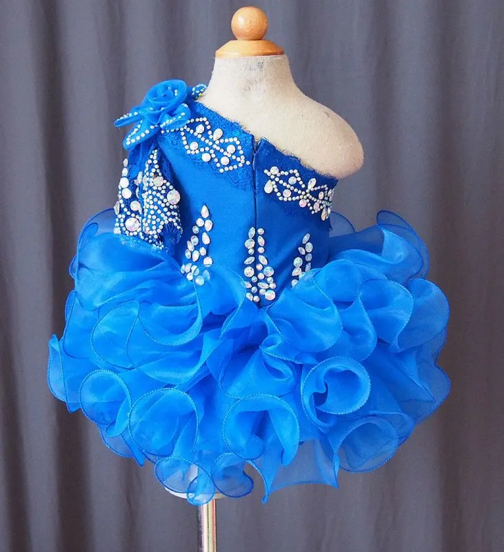 Infant/toddler/baby/children/kids Girl's Glitz Royal Pageant Dress 1~4T G115-1