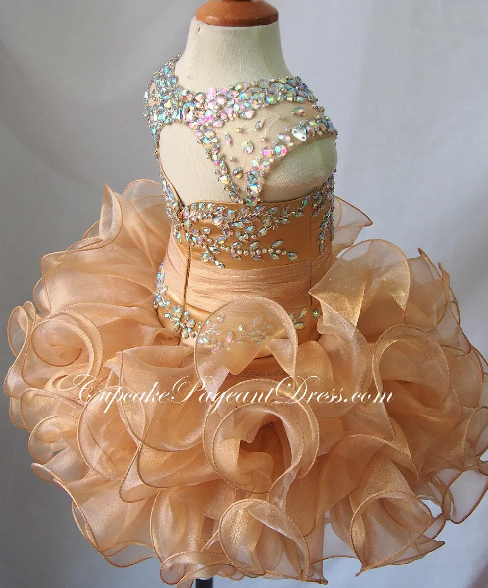 Infant/toddler/baby/children/kids Girl's Pageant Dress/clothing/gown for birthday,christmas