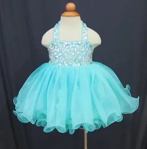 Infant/toddler/baby/children/kids glitz Girl's Baby Doll Pageant Dress, 1~4T G128C