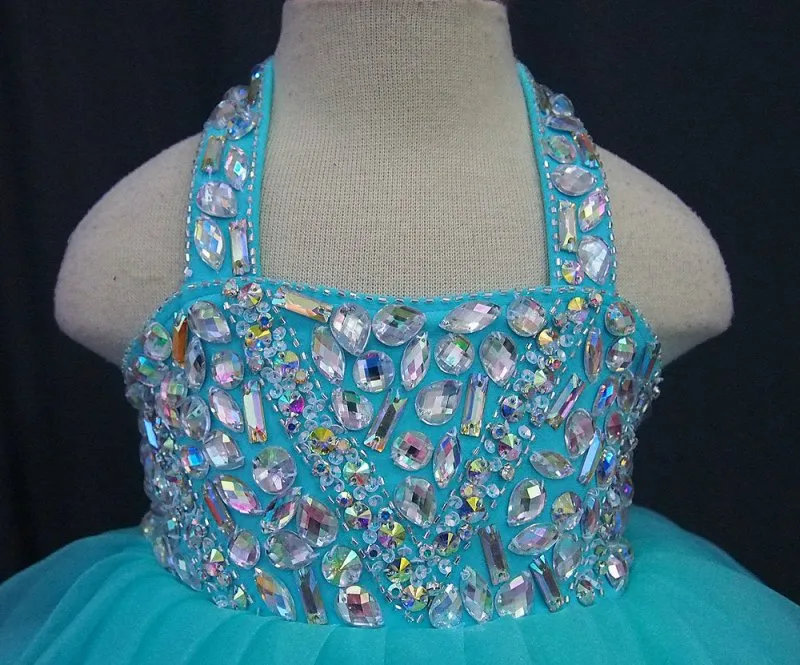 Infant/toddler/baby/children/kids glitz Girl's Baby Doll Pageant Dress, 1~4T G128C