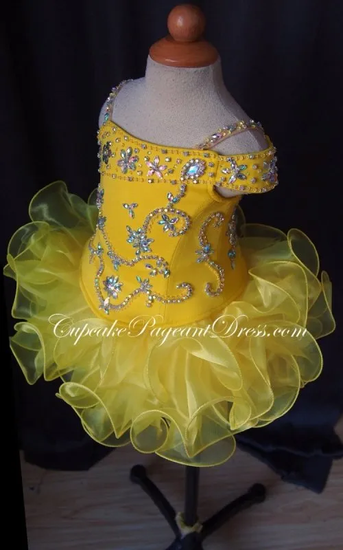 Infant/toddler/baby/children/kids glitz Girl's Jennifer Wu Pageant Dress/clothing 1~4T