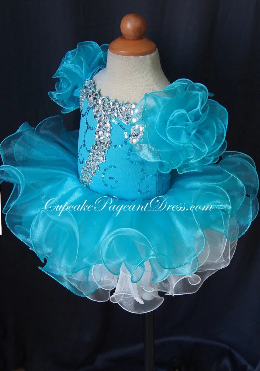 Infant/toddler/baby/children/kids glitz Girl's Pageant Dress