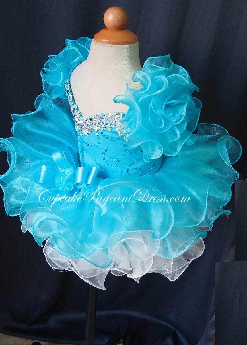 Infant/toddler/baby/children/kids glitz Girl's Pageant Dress