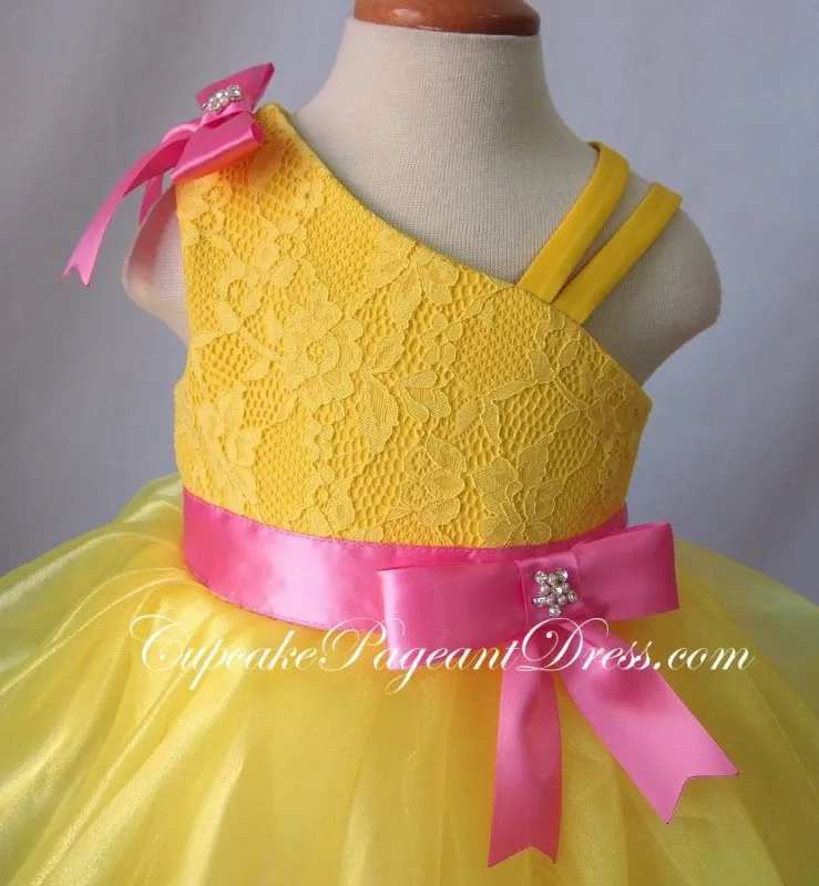 Infant/toddler/baby/children/kids/newborn Girl's Natural Pageant Dress