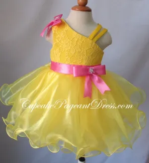 Infant/toddler/baby/children/kids/newborn Girl's Natural Pageant Dress