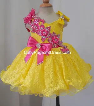 Infant/toddler/baby/children/kids/Newborn Glitz Girl's Pageant Dress G079A